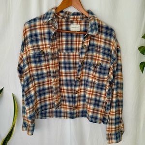 American Eagle | Lightweight Button Flannel Shirt